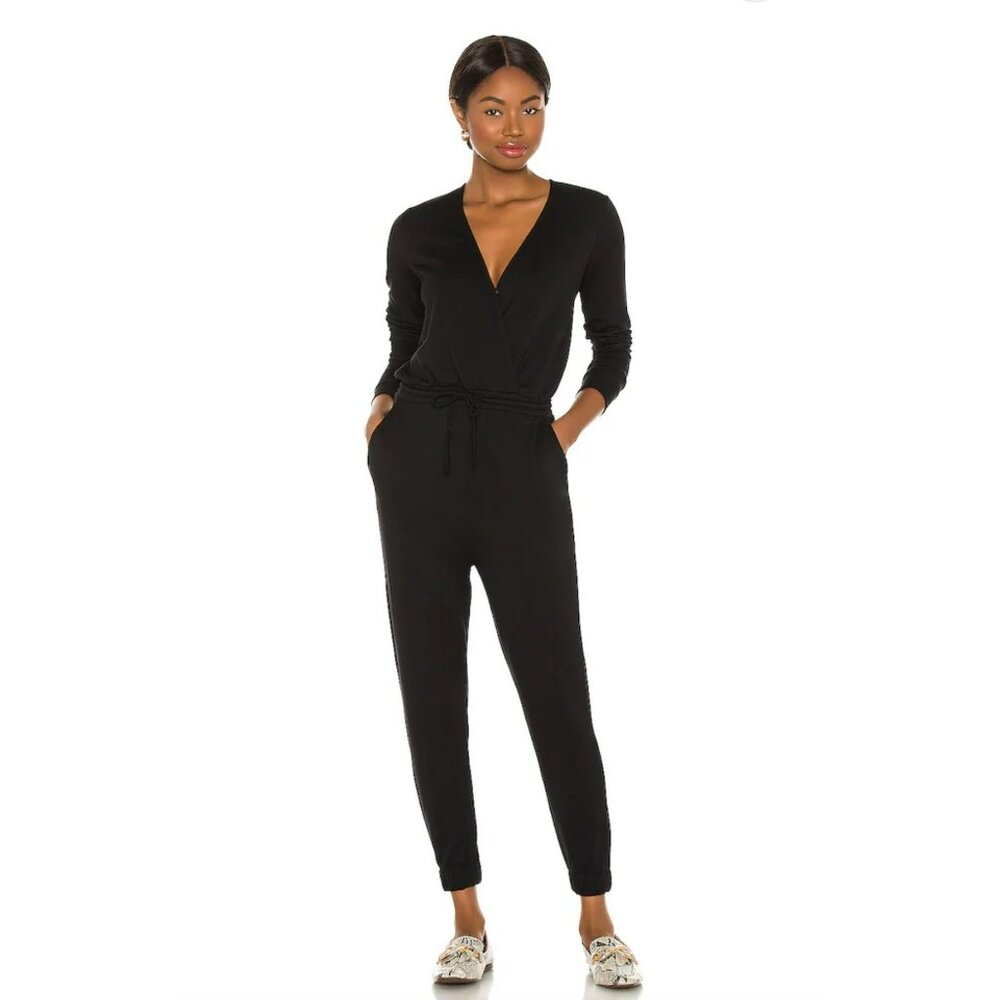 New Calvin Klein Velour V-Neck Jogger Jumpsuit Size Medium/Large